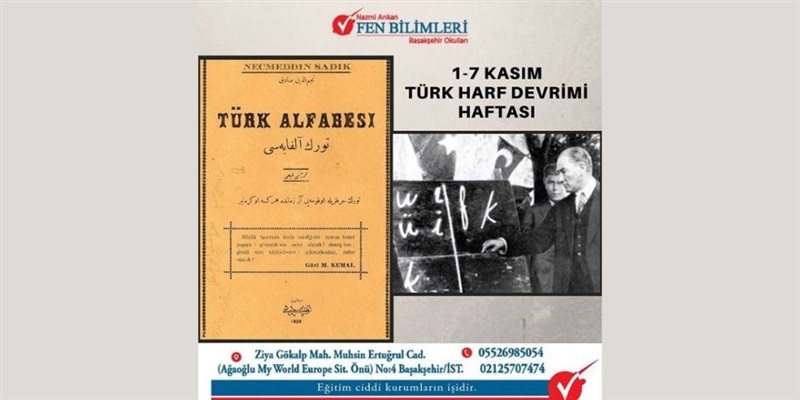 1-7 Kasım Türk Harf Devrimi Haftası